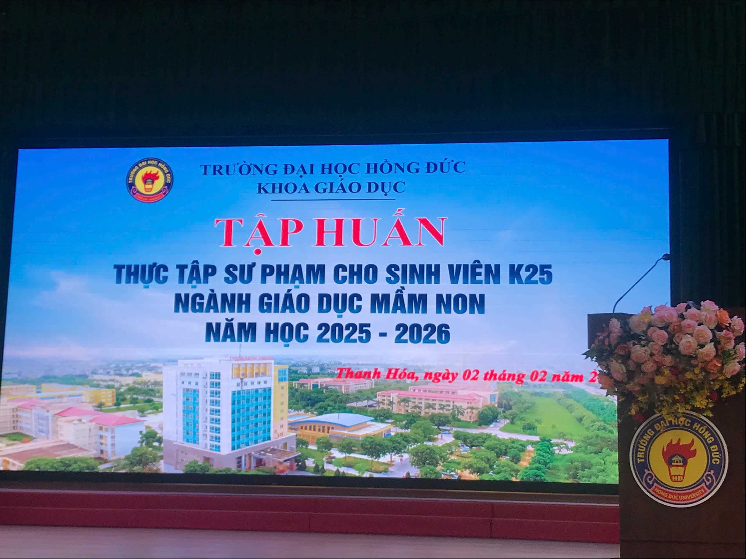 Tập huấn Thực tập sư phạm cho sinh viên K25 Đại học Giáo dục mầm non, năm học 2025-2026